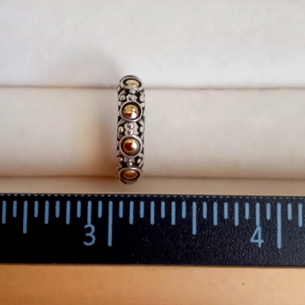 JOHN HARDY TWO-TONE JAISALMER DOT DROP EARRING'S - Picture 5 of 10